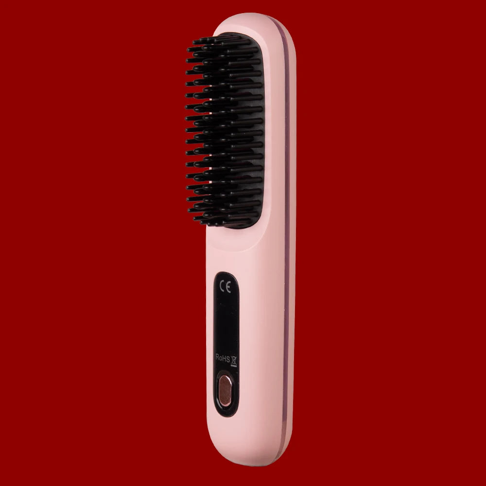 Electric Hot Comb Multifunctional Negative Ion Straight Hair Straightener Comb Anti-Scalding Styling Tool Straightening Brush
