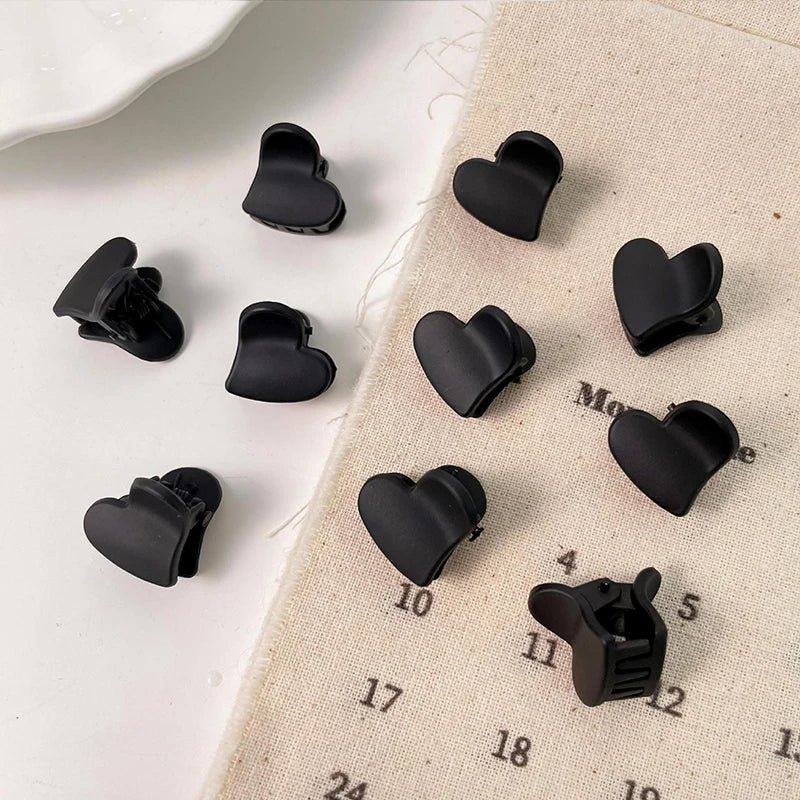 10Pcs/Lot Hair Claw Clips for Women 1.0 1.5cm Small Black Brown Transparent Plastic Mini Claws Kids Hair Styling Accessories