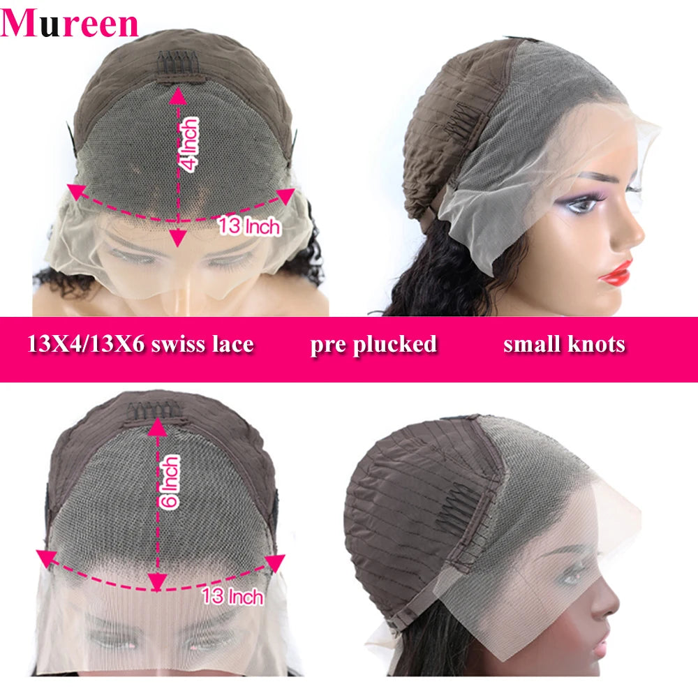 250% Density Bob Wig Human Hair 13x4 HD Lace Front Wigs Human Hair Glueless Straight Lace Frontal Human Hair Wigs for Women