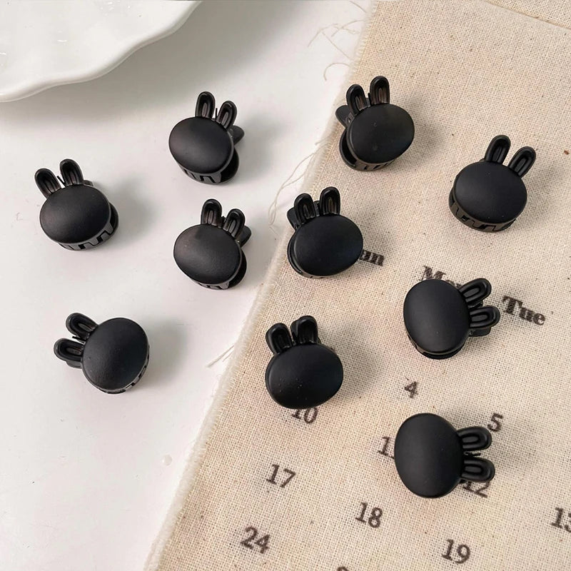 10Pcs/Lot Hair Claw Clips for Women 1.0 1.5cm Small Black Brown Transparent Plastic Mini Claws Kids Hair Styling Accessories