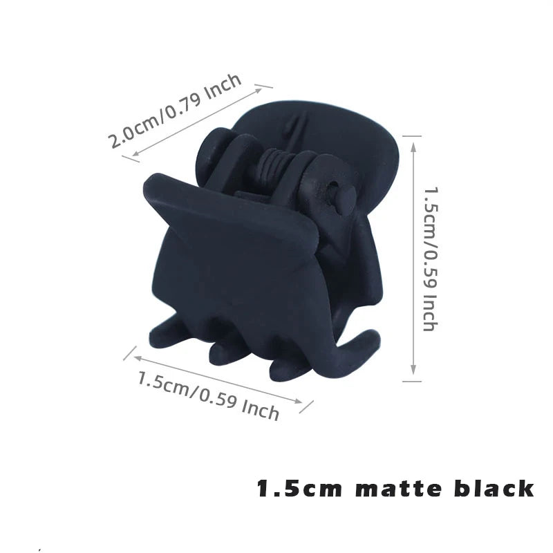 10Pcs/Lot Hair Claw Clips for Women 1.0 1.5cm Small Black Brown Transparent Plastic Mini Claws Kids Hair Styling Accessories