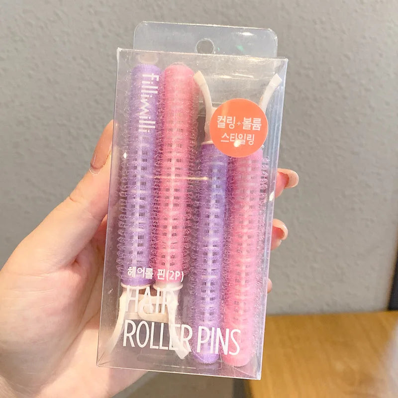 Bangs curling Irons Lazy Hair Rollers Fluffy Styling Clips Air overnight Curling heatless curler DIY Hair Styling accessories