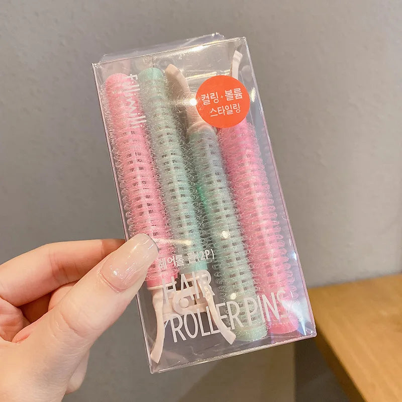 Bangs curling Irons Lazy Hair Rollers Fluffy Styling Clips Air overnight Curling heatless curler DIY Hair Styling accessories