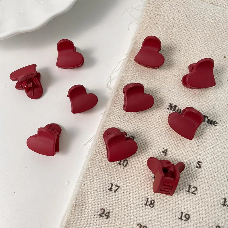 10Pcs/Lot Hair Claw Clips for Women 1.0 1.5cm Small Black Brown Transparent Plastic Mini Claws Kids Hair Styling Accessories